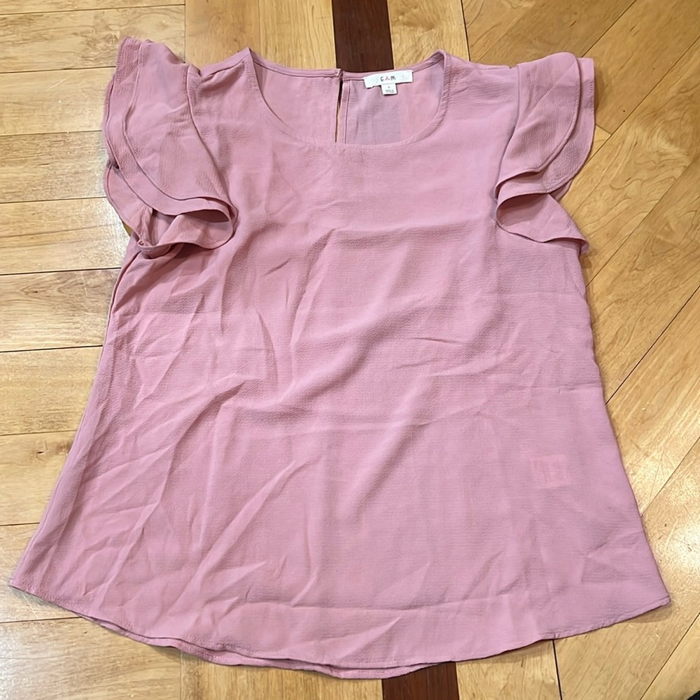 E (hanger) M pink blouse top women’s